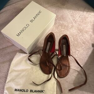 MANILO BLAHNIK HEELED SANDALS